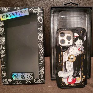 Rare Casetify Case for iPhone 13 Pro MagSafe - Poker Card Luffy & Shanks Case